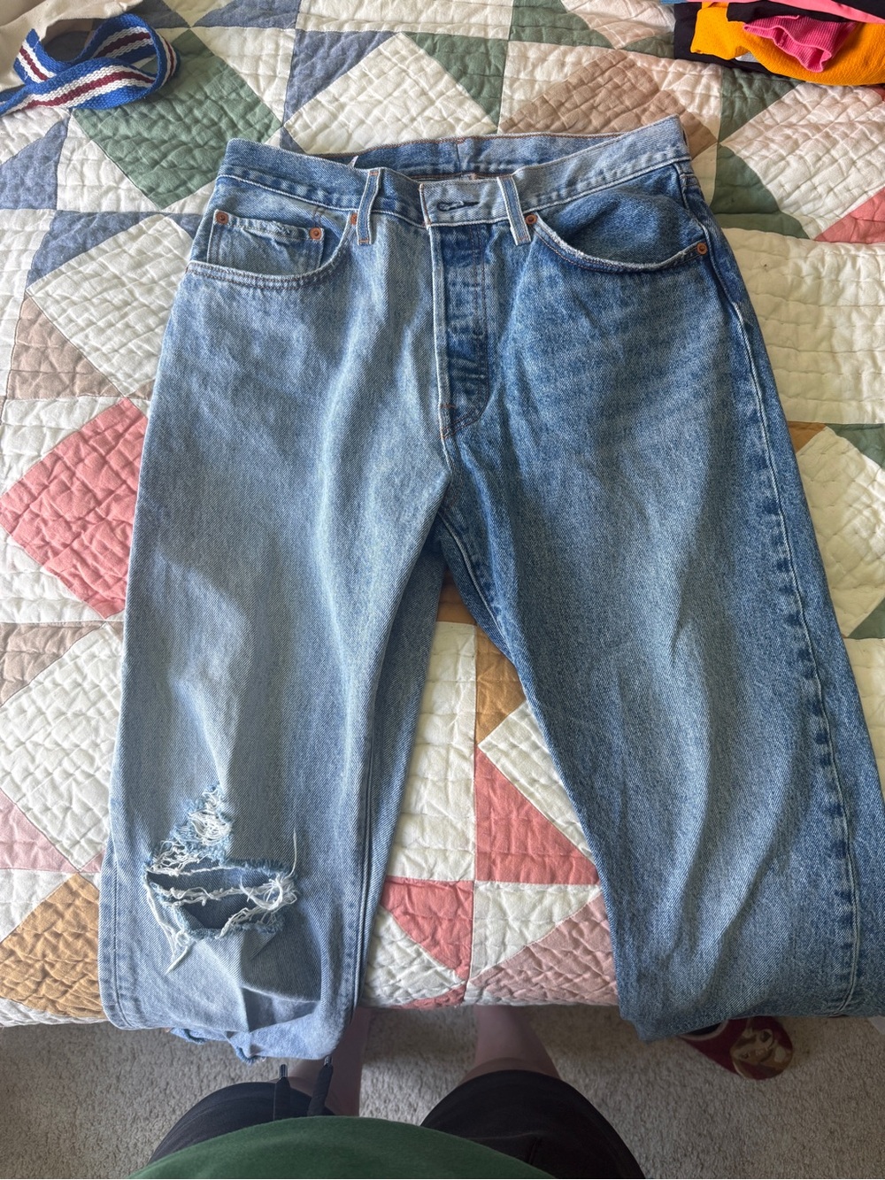 Levi’s two tone 501 jeans